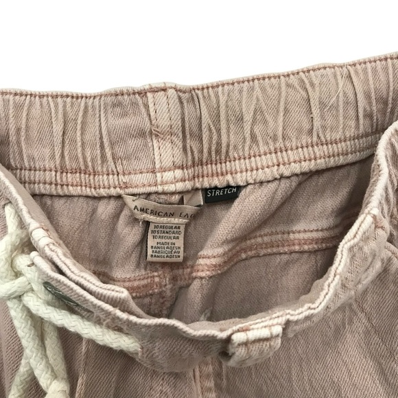 American Eagle Tomgirl Jogger Pants 10 Pink Square Pocket Casual Lounge Trendy - Picture 3 of 4